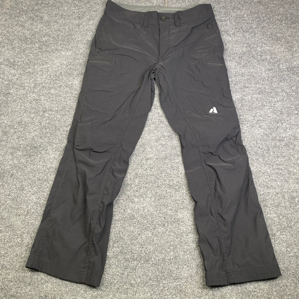 Eddie Bauer First Ascent Guide Pro Pants Mens 33x30 Black Hiking Trekking